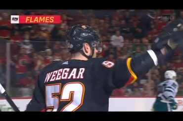 MacKenzie Weegar 1-0 Goal vs San Jose Sharks | March 25th, 2023 | Calgary Flames