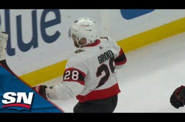 Senators' Claude Giroux Capitalizes On Bruins Turnover With Slick Backhand Finish