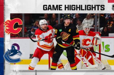 Flames @ Canucks 4/8 | NHL Highlights 2023