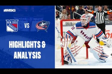 Shesterkin Records 3rd Shutout of Season vs Blue Jackets | New York Rangers