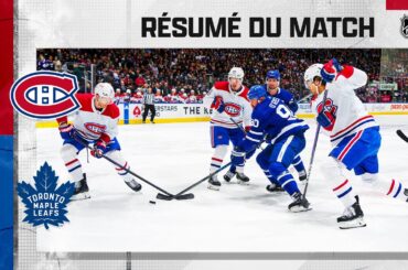 Toronto dominant face aux Canadiens | Canadiens @ Maple Leafs| Faits saillants en français 08/04