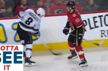 GOTTA SEE IT: Drew Doughty Viciously Slashes Matthew Tkachuk Looking For Fight