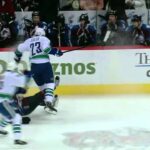 Alexander Edler hammers Milan Hejduk HD