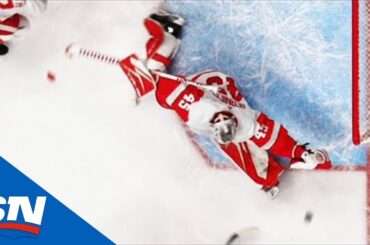 Jonathan Bernier Stretches Out To Absolutely Rob Matt Duchene With The Glove