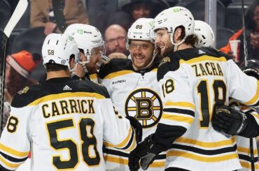 Pastrnak's 58th has the Bruins on verge of history