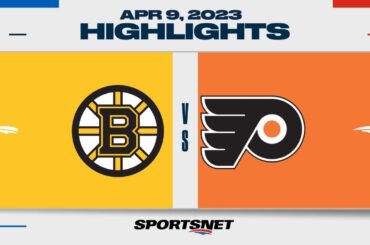 NHL Highlights | Bruins vs. Flyers - April 9, 2023