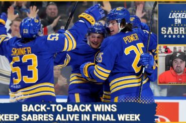 Back-to-back wins keep Sabres alive going into final week