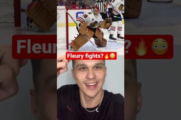 Marc Andre Fleury fight? Goalie fight in NHL 2021? #shorts #hockey