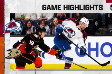 Avalanche @ Ducks 4/9 | NHL Highlights