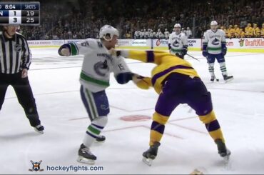 Derek Dorsett vs Brayden McNabb Mar 7, 2016