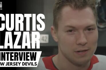 Curtis Lazar talks Being Welcomed by New Jersey Devils Teammates & Impressions of Devils Team