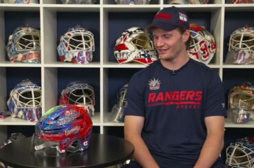 King Saladeen Custom New York Rangers Helmets Revealed | Benjamin Moore