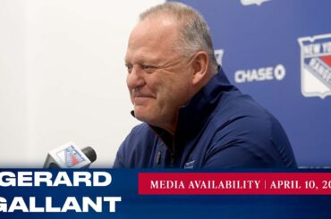 New York Rangers: Gerard Gallant Pregame Media Availability | Apr. 10, 2023