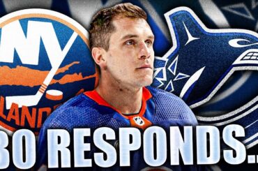 BO HORVAT RESPONDS TO THE HATE… Re: Vancouver Canucks, New York Islanders News & Rumours Today 2023