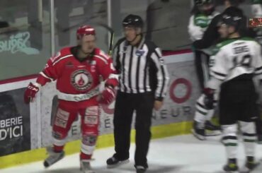 Mise en échec par derrière Danick Paquette sur Eliezer Sherbatov (5 Minutes + Expulsion) - 22-11-20