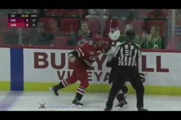 Erik Johnson vs Micheal Ferland Oct 20, 2018