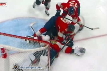 Drake Batherson vs Matthew Tkachuk and Brady Tkachuk vs Marc Staal Apr 6, 2023