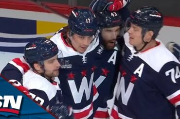Capitals' Dylan Strome And Rasmus Sandin Score Twice In First 63 Seconds vs. Islanders