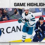 Sharks @ Jets 4/10 | NHL Highlights 2023