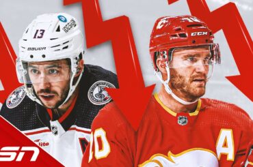 How do you explain Gaudreau and Huberdeau scoring drop-offs?