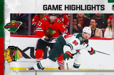 Wild @ Blackhawks 4/10 | NHL Highlights 2023