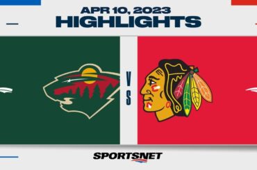 NHL Highlights | Wild vs. Blackhawks - April 10, 2023