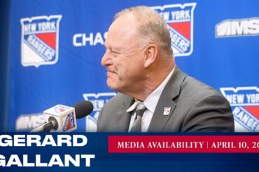 New York Rangers: Gerard Gallant Postgame Media Availability | Apr. 10, 2023