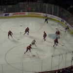 Tyler Angle of the Cleveland Monsters scores vs. the Laval Rocket 4/7/23