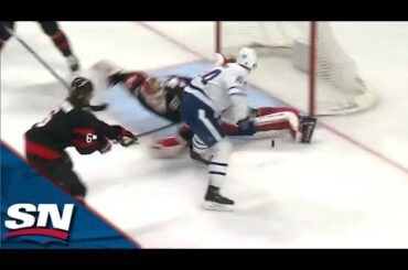 Senators' Mads Sogaard Robs Maple Leafs' David Kampf Of Highlight-Reel Goal With Huge Sprawling Save