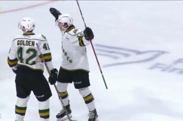 Antonio Stranges 1G vs Sault Ste Marie | Sep 28 2018 | First OHL Goal