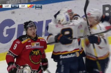 Adam Falk 1st Career SHL Goal, 12/8/18 | Djurgården Hockey