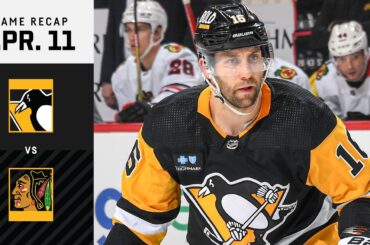 GAME RECAP: Penguins vs. Blackhawks (04.11.23) | Pivotal Battle in Pittsburgh