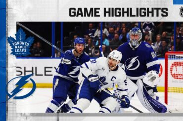 Maple Leafs @ Lightning 4/11 | NHL Highlights 2023