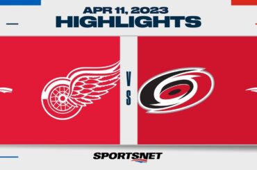 NHL Highlights | Red Wings vs. Hurricanes - April 11, 2023