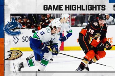 Canucks @ Ducks 4/11 | NHL Highlights 2023
