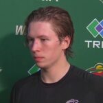 Matt Boldy talks about game-winning goal to beat Devils