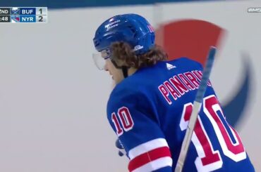 Artemi Panarin scores two goals vs Sabres (10 apr 2023)