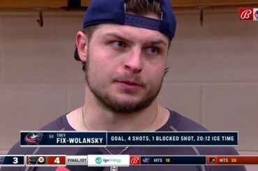 Trey Fix-Wolansky felt he took a step forward after scoring first goal of season with Blue Jackets