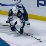 Jets' Blake Wheeler Feeds Mason Appleton For Insurance Goal While Falling To Ice