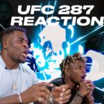 Francis Ngannou reacts to Israel Adesanya knocking out Alex "Poatan" Pereira at UFC 287