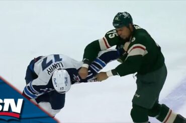 TWO Separate Fights Erupt In Chaotic Final Minute Between Jets and Wild