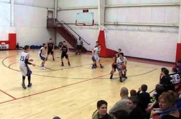 Caleb Jones with the no-look assist for the 3-point score 1-24-2015