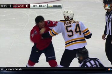 Adam McQuaid vs T.J. Oshie Oct 2, 2015