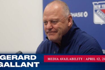 New York Rangers: Gerard Gallant Media Availability | Apr. 12, 2023