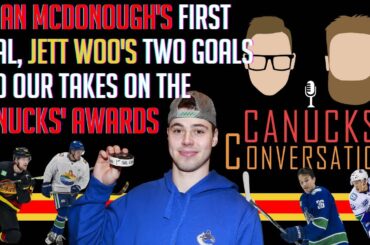 McDonough's first goal, Woo's two goals and the Canucks' Awards | Canucks Conversation - Apr 3, 2023