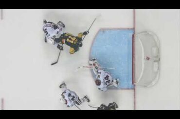 Evgeni Malkin scores vs Blackhawks with a redirection (11 apr 2023)