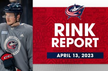 FOUR Columbus Blue Jackets rookies are on the ice tonight 😁 | Rink Report (4/13/23)