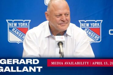 New York Rangers: Gerard Gallant Pregame Media Availability | Apr. 13, 2023