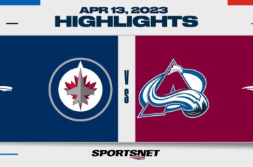 NHL Highlights | Jets vs. Avalanche - April 13, 2023