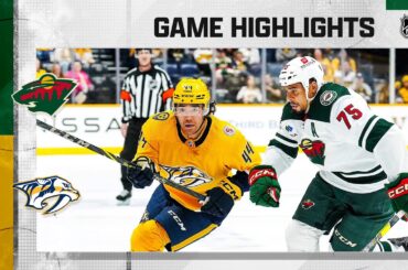 Wild @ Predators 4/13 | NHL Highlights 2023